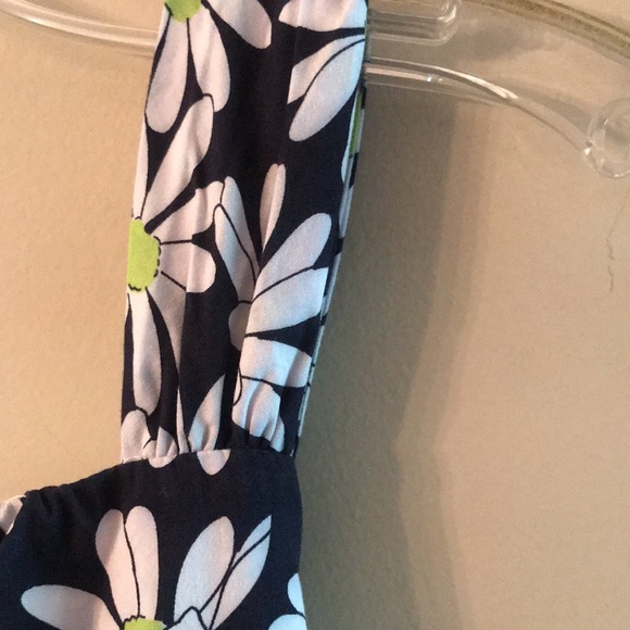 Dress Girl’s By Bonnie Jean  Size 16 1/2- Navy, White snd Lime Green - Picture 5 of 12